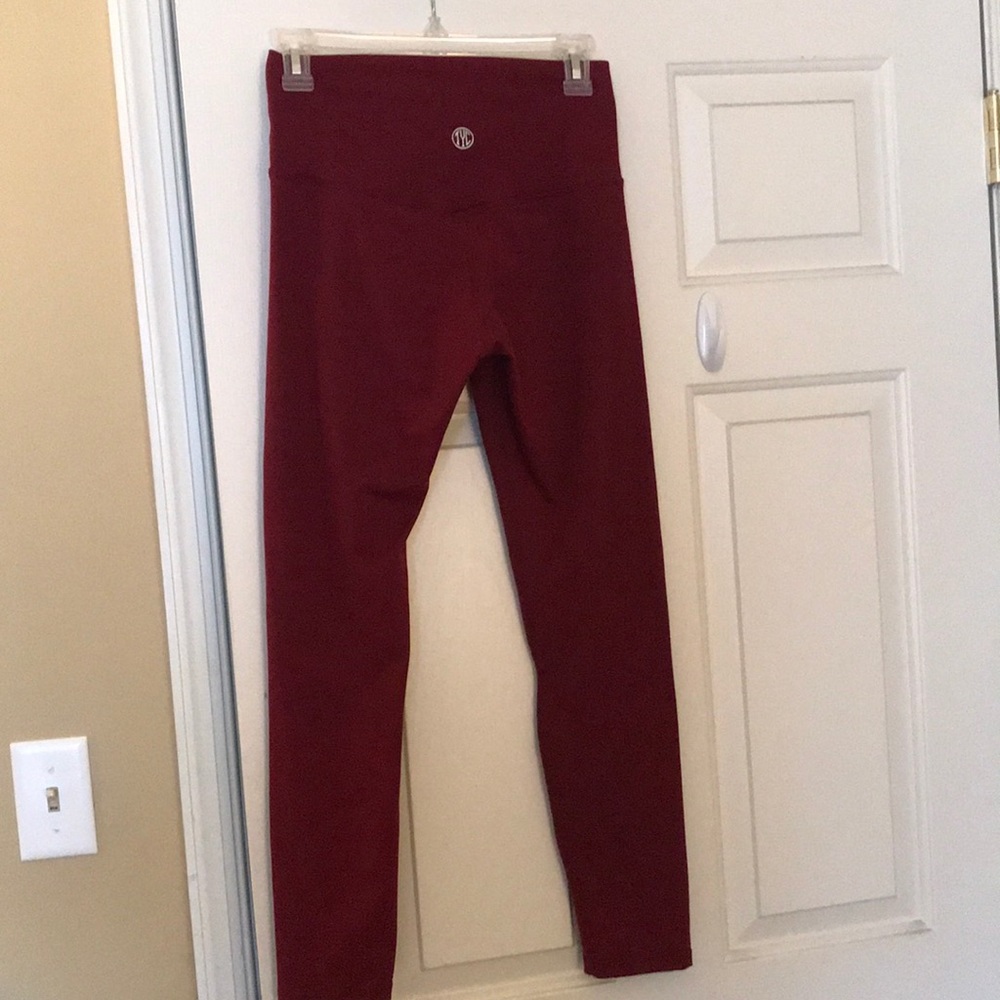 Till You Collaspe Maroon Classic Leggings!